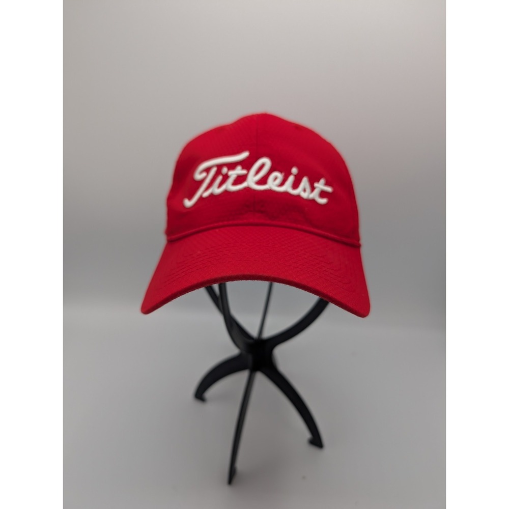 Titleist New Era Red Mesh Golf Cap Hat Embroidered Logo